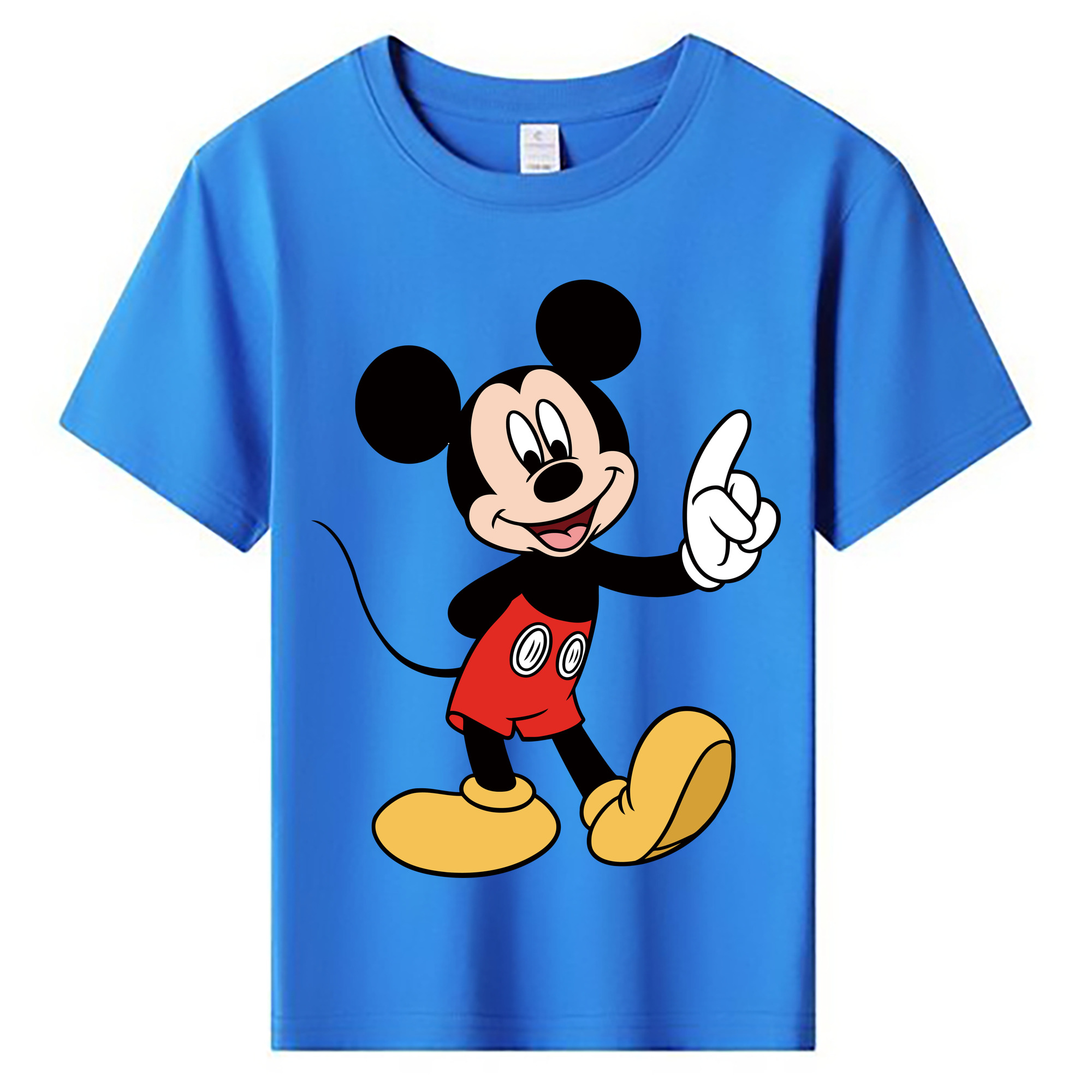 ミッキーマウス Mickey Mouse 綿100％キッズTシャツ（フロントプリント）